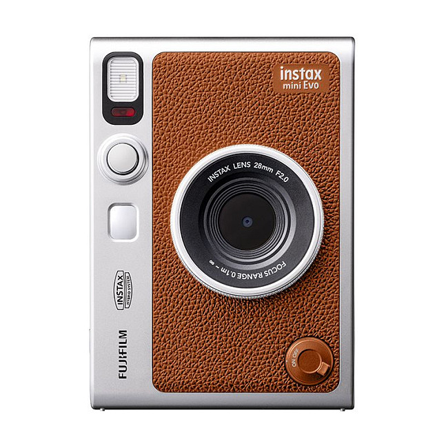 Hibridni instant fotoaparat FUJIFILM instax mini Evo (smeđi, USB-C)-0
