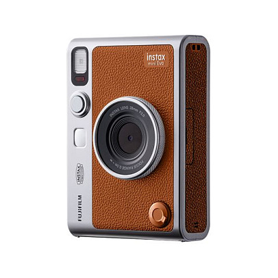 Hibridni instant fotoaparat FUJIFILM instax mini Evo (smeđi, USB-C)-1