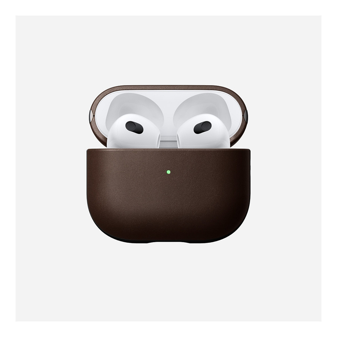 Kožna futrola NOMAD za AirPods (3. gen) (Rustic Brown)-0
