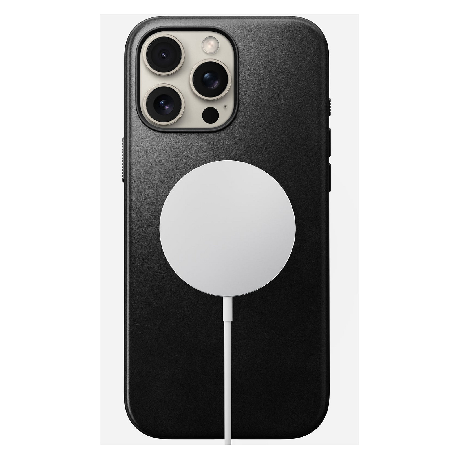 Maska NOMAD Modern Leather Case (za iPhone 16 Pro Max, Horween koža, crna)-2
