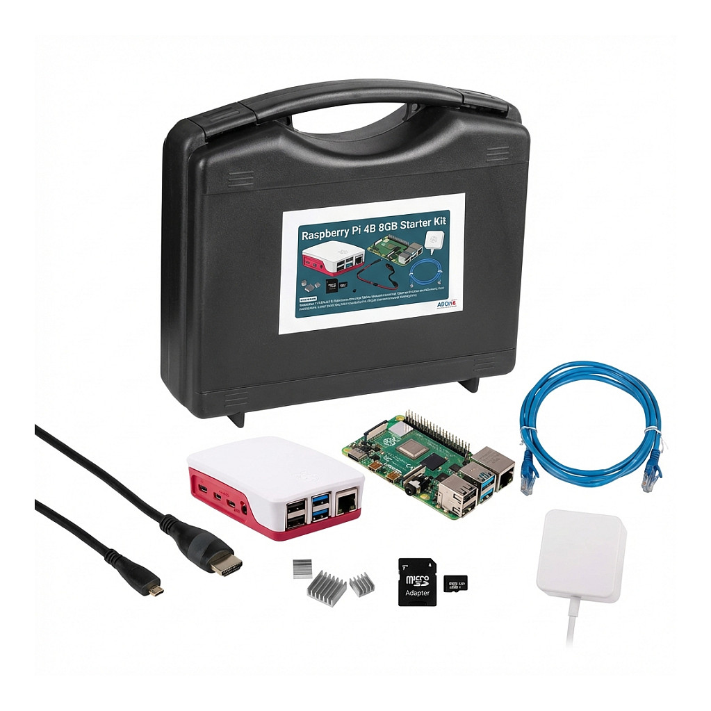 STARTER KIT RASPBERRY PI 4 Model B (8GB RAM, Full Kit)