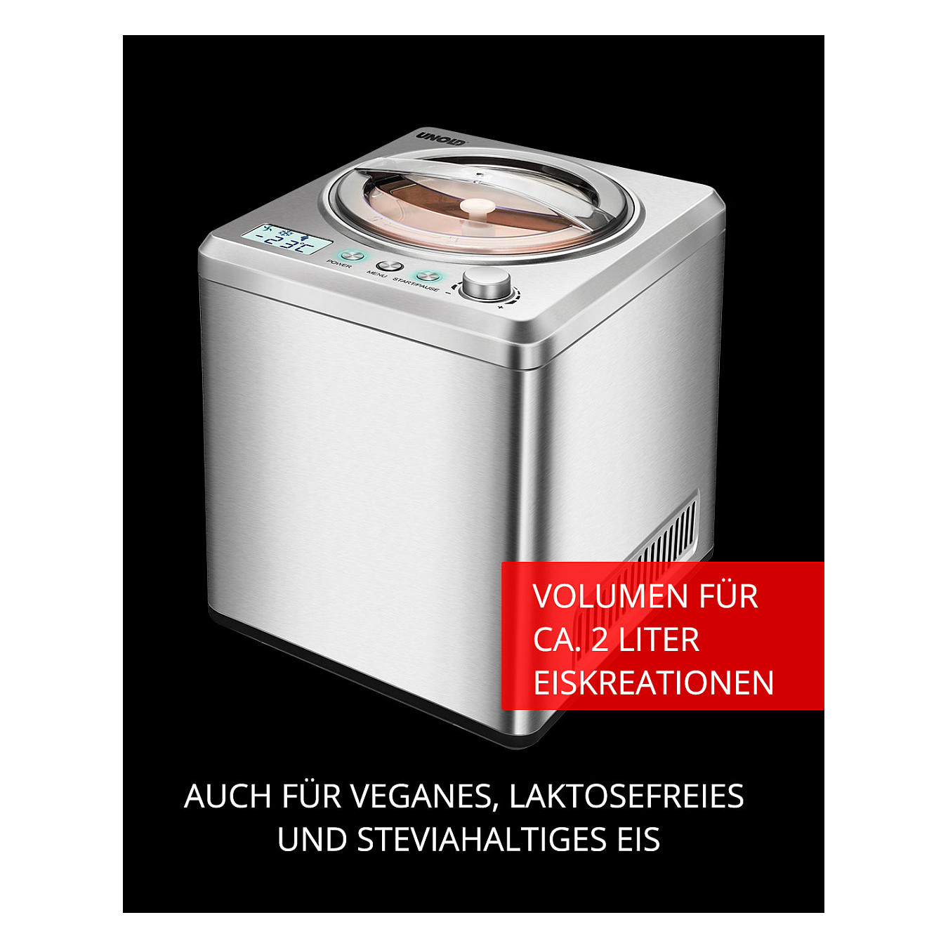 Aparat za sladoled UNOLD 48872 Exklusiv (2 L, 180W, kompresor)-9