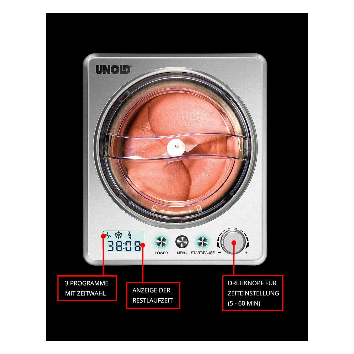 Aparat za sladoled UNOLD 48872 Exklusiv (2 L, 180W, kompresor)-10