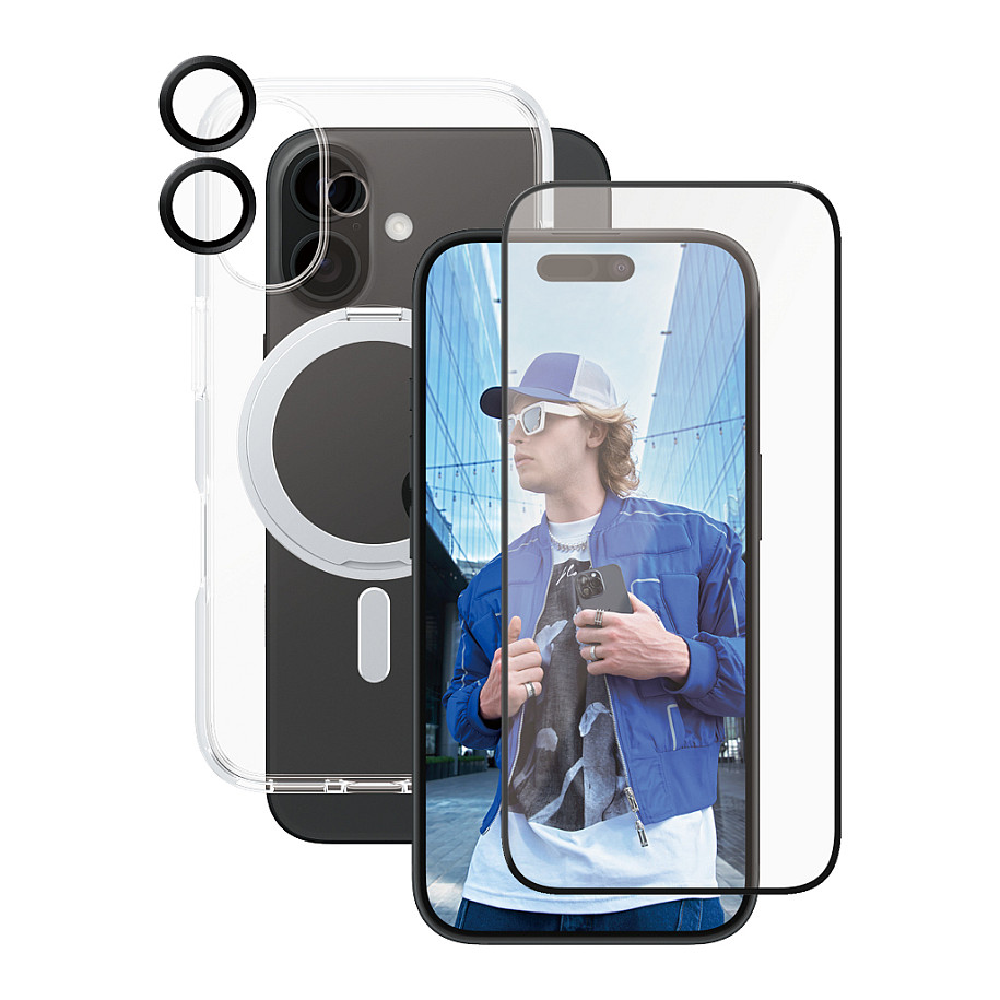 Zaštitno staklo PANZER GLASS CARE 3-in-1 Ceramic za iPhone 16