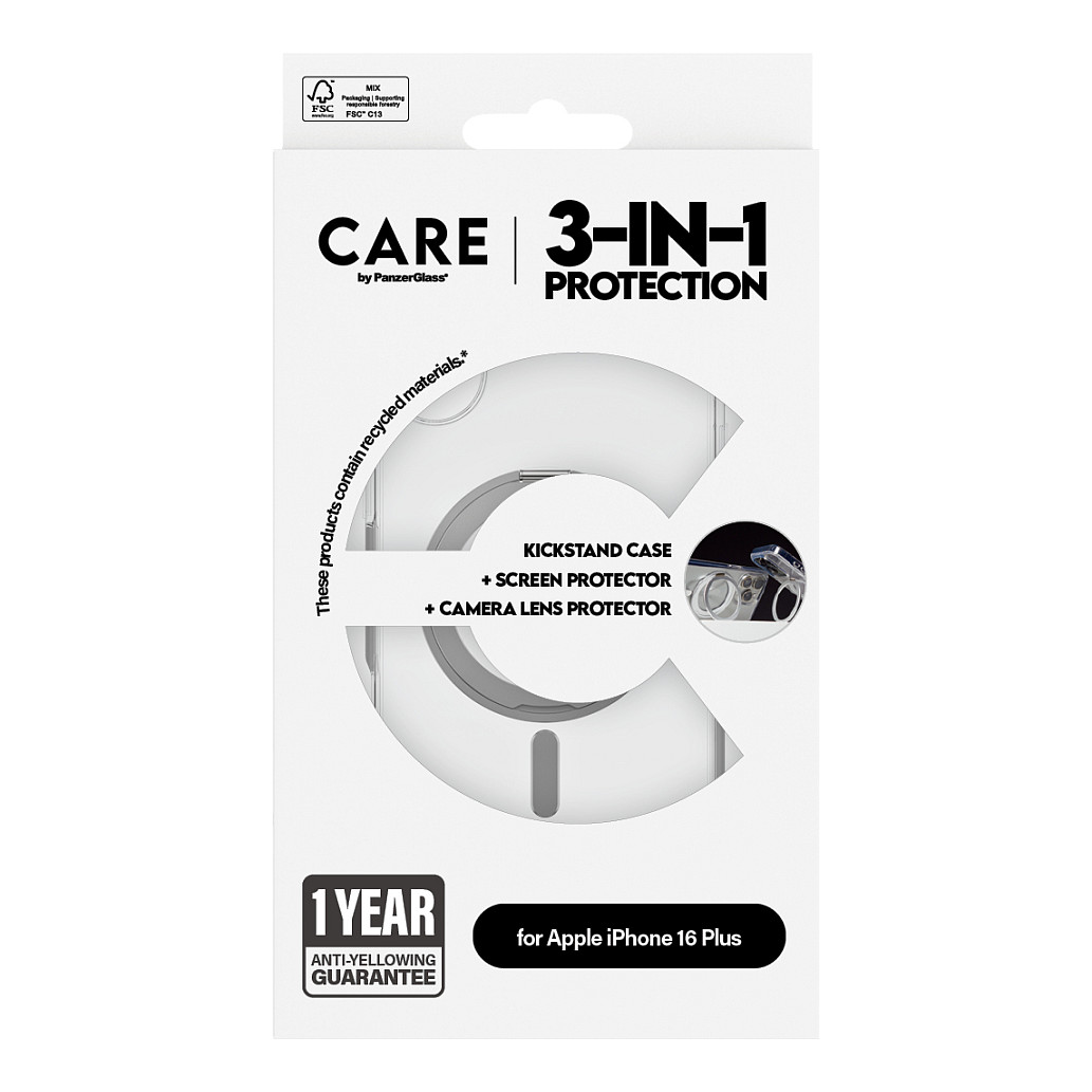 ZAŠTITNO STAKLO PANZERGLASS CARE za iPhone 16 Plus (3-in-1 Ceramic)-2