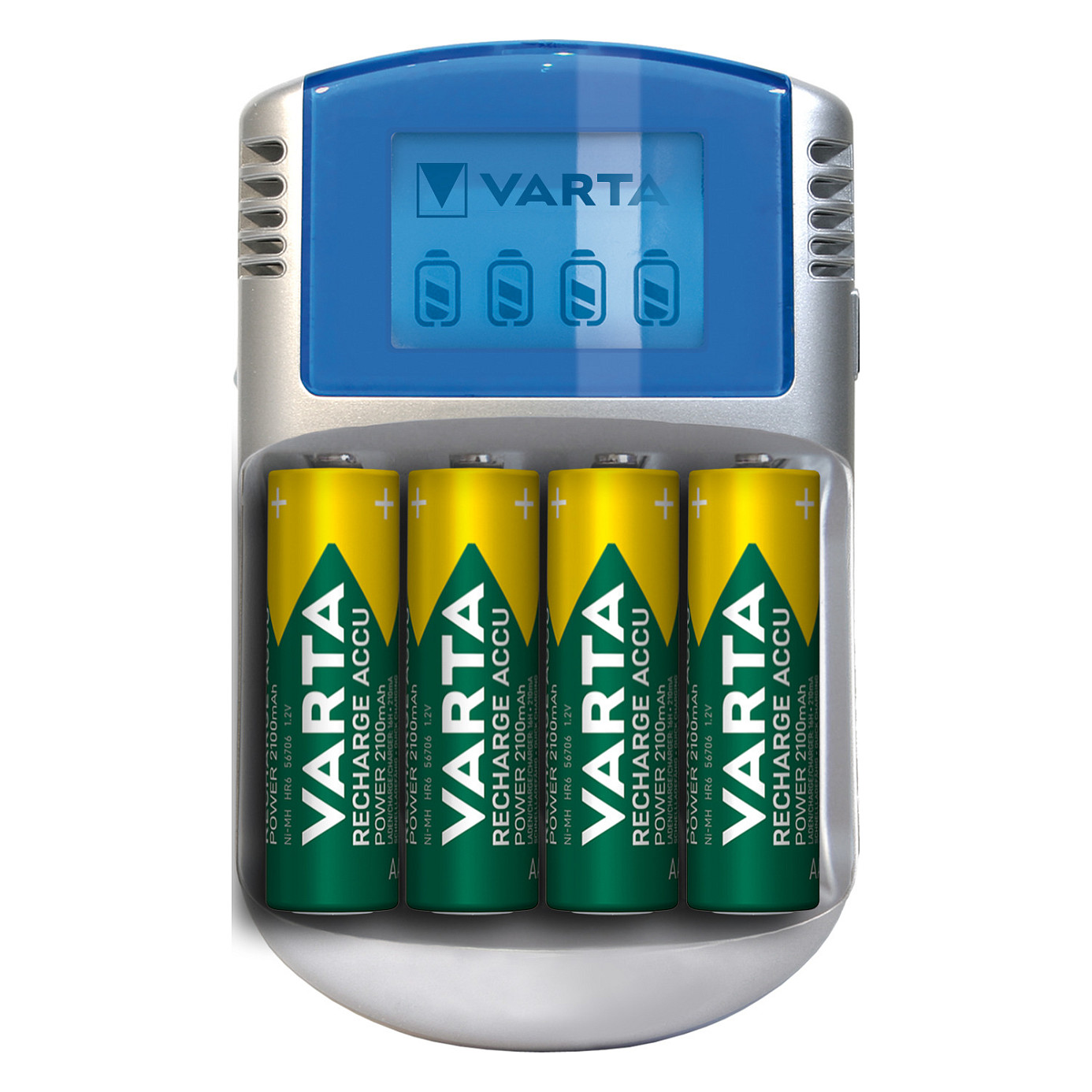 Punjač baterija VARTA LCD Charger+ (uključene 4x AA 2100mAh baterije)-0