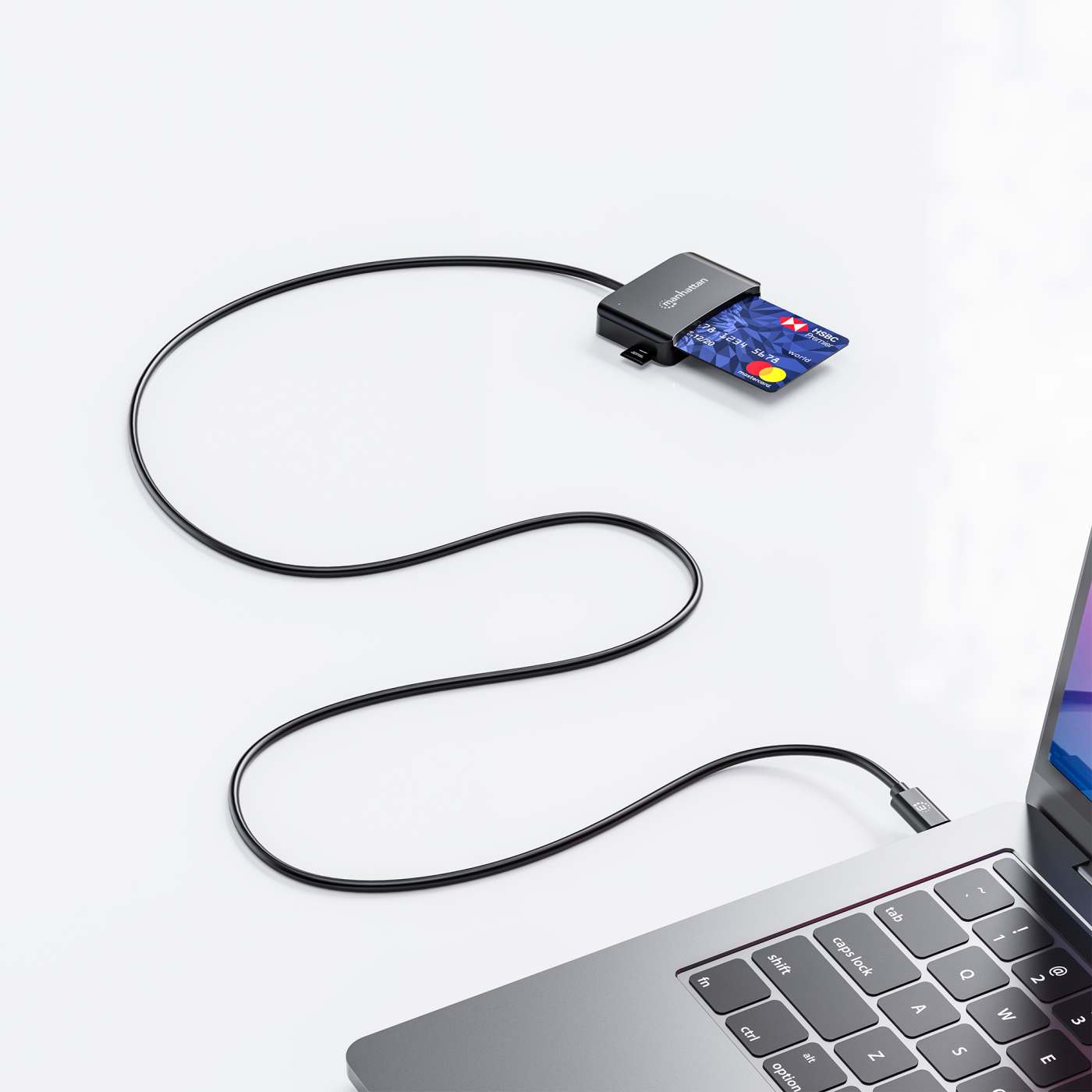 Čitač pametnih kartica MANHATTAN USB-C (za e-Građani, osobne iskaznice)-6