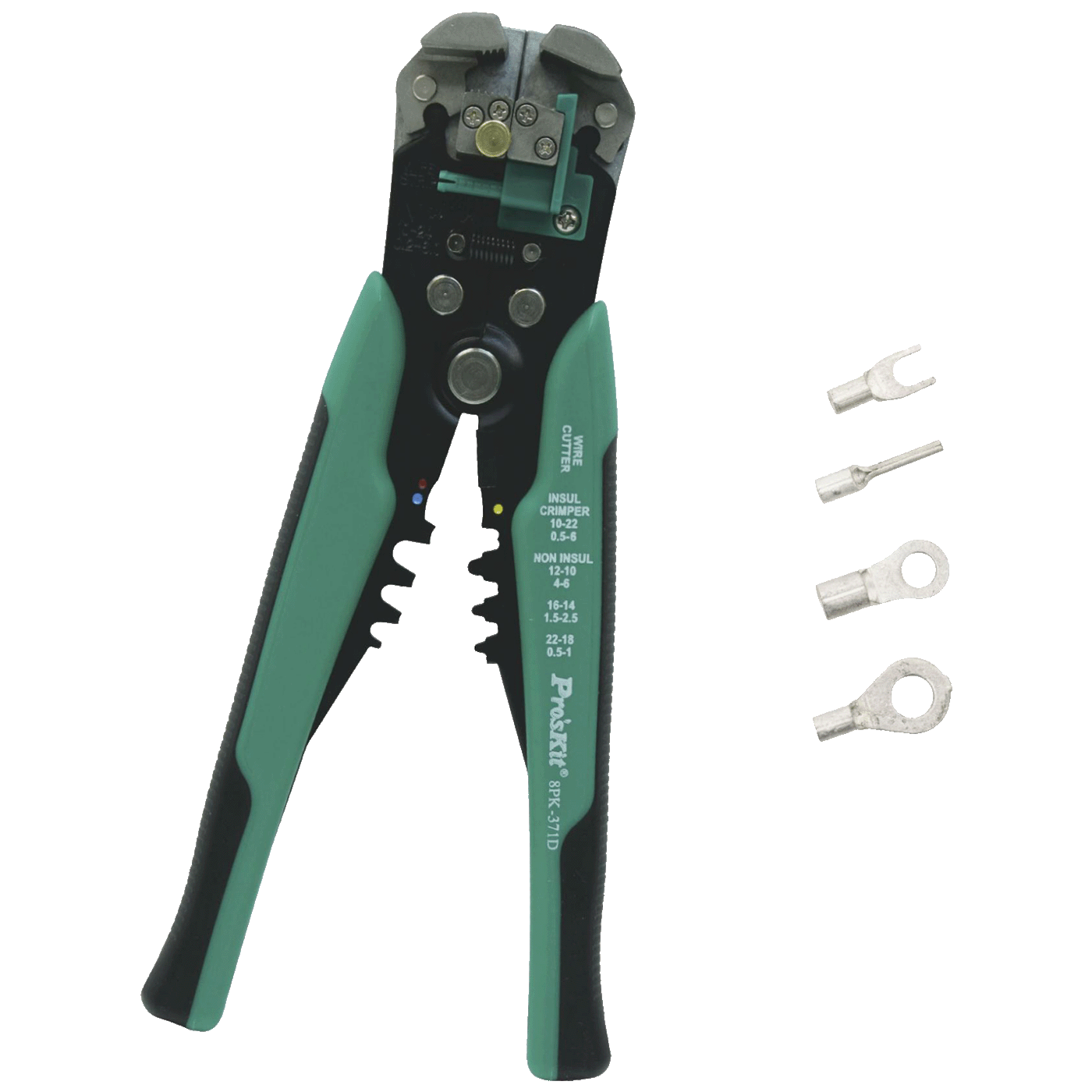Kliješta za skidanje izolacije i krimpanje PRO'SKIT 8PK-371D (0.2-6mm², 210mm)-0