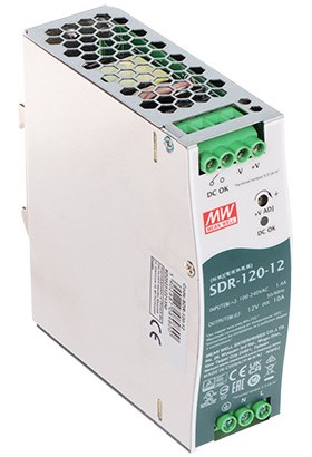 Industrijsko napajanje MEAN WELL SDR-120-12 (120W, 12V, 10A, DIN šina)