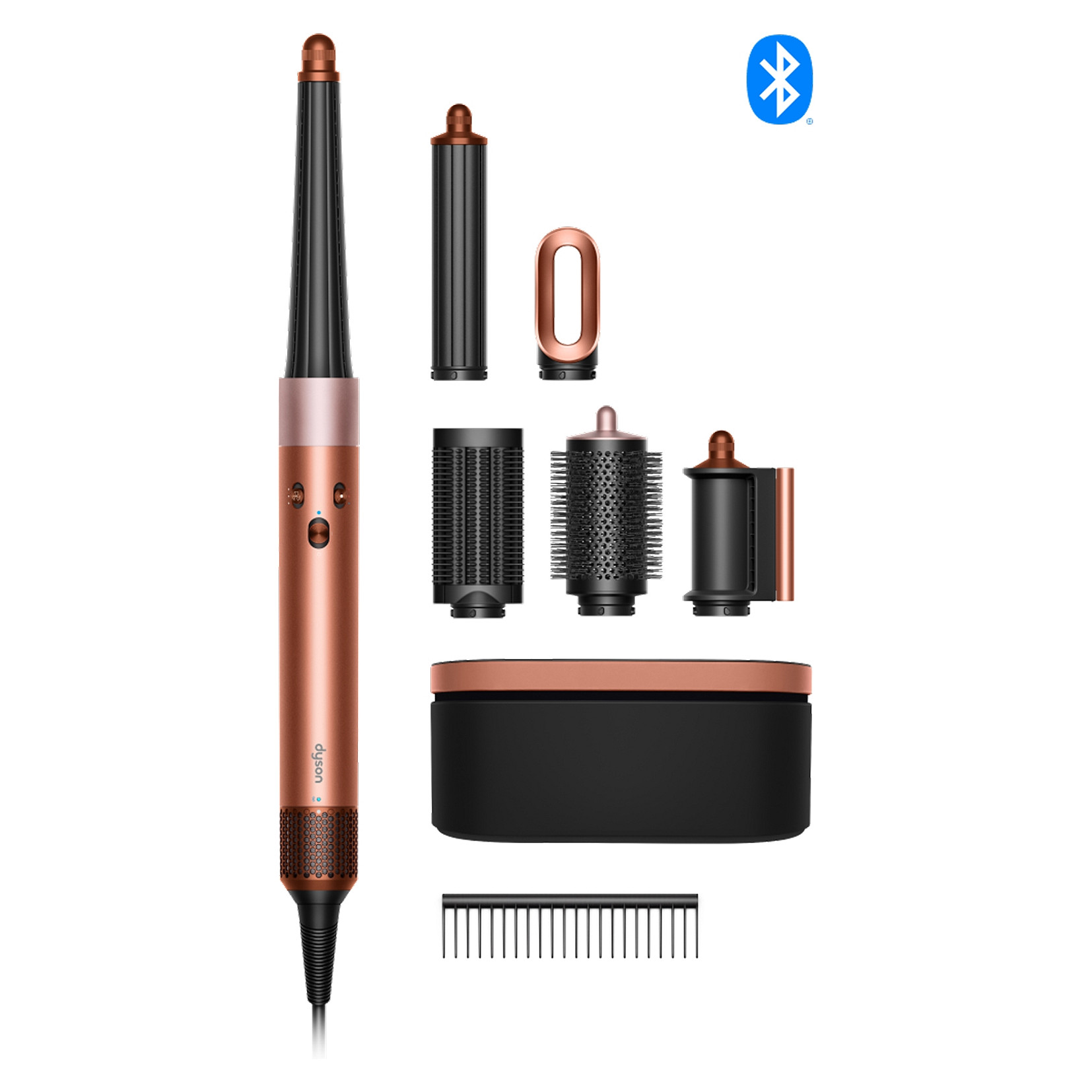 Uređaj za oblikovanje kose DYSON Airwrap i.d. Straight & Wavy (Coanda efekt, 6 nastavaka, bez oštećenja toplinom, Amber Silk)