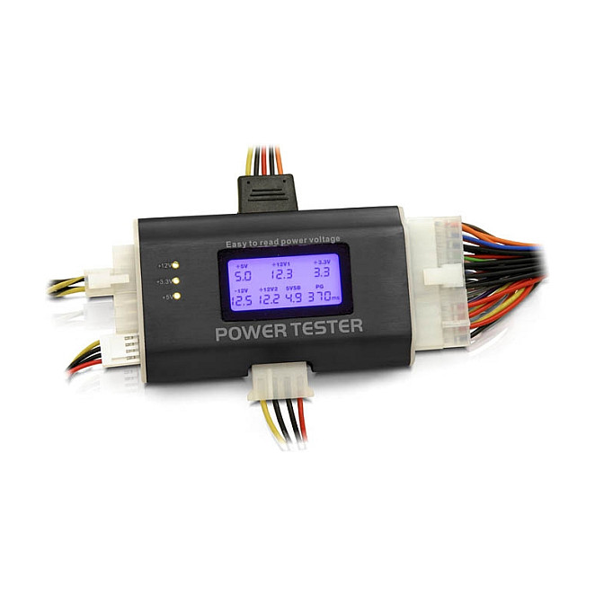 Tester napajanja DELOCK Netzteiltester III (LCD, ATX/BTX/ITX, SATA, Molex)-2