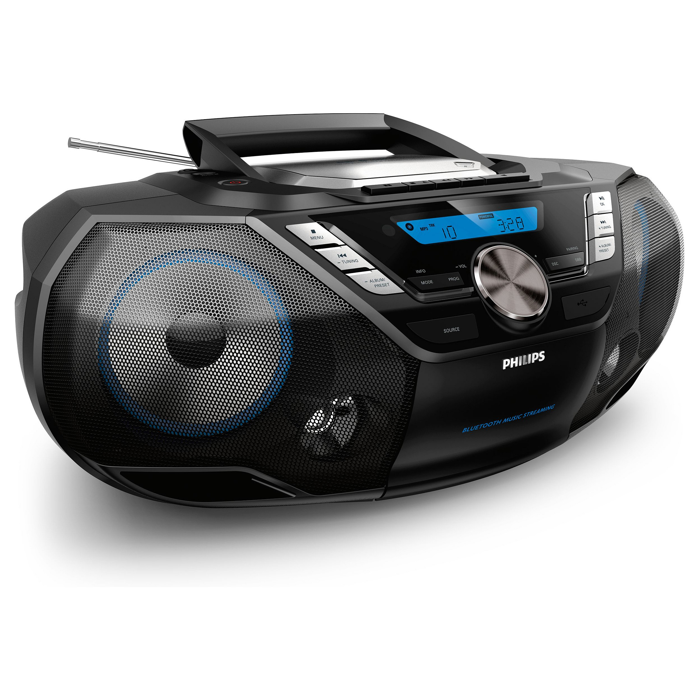 Prijenosni radio CD kasetofon PHILIPS AZB798T/12 (Bluetooth, DAB+/FM, USB, 12W)