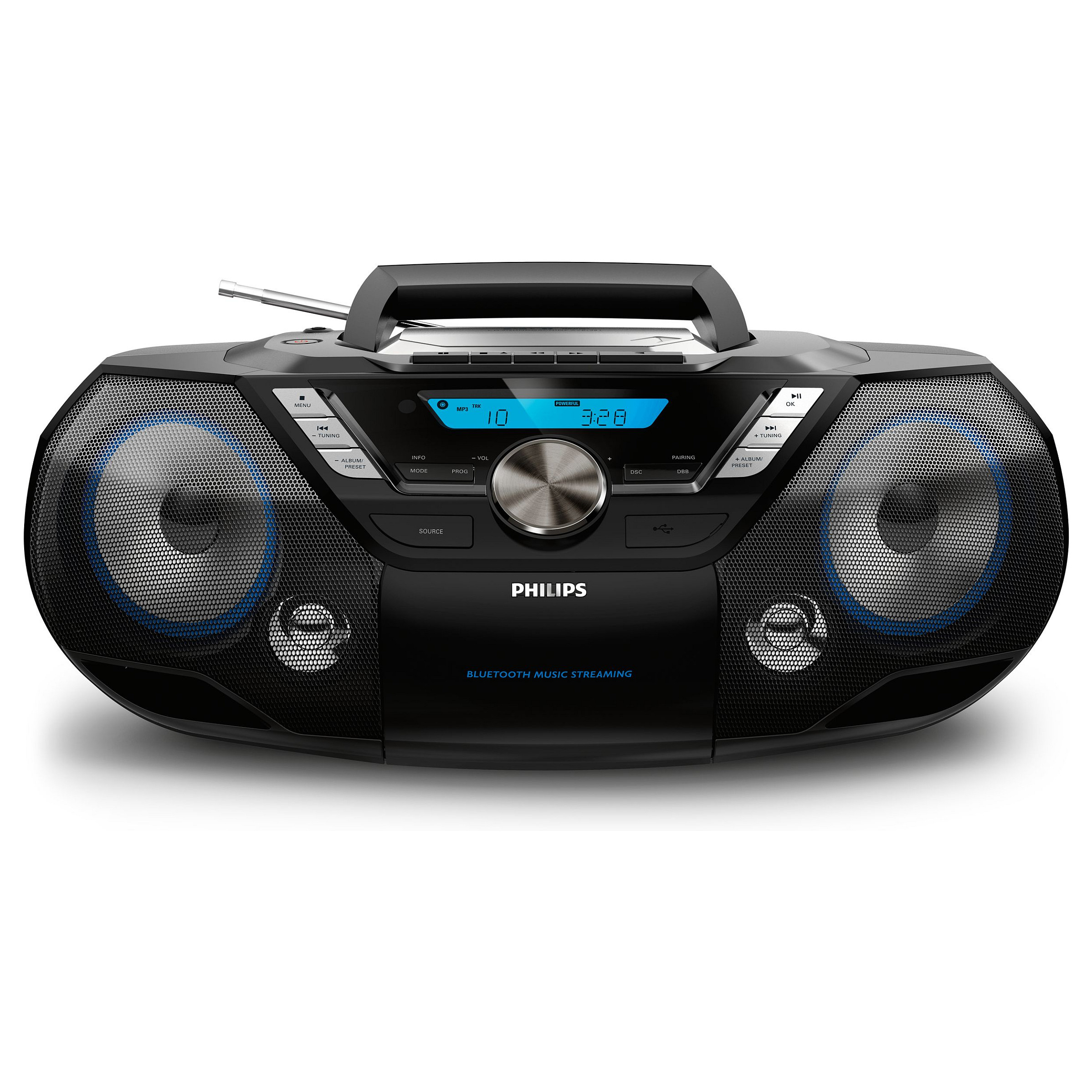 Prijenosni radio CD kasetofon PHILIPS AZB798T/12 (Bluetooth, DAB+/FM, USB, 12W)-1