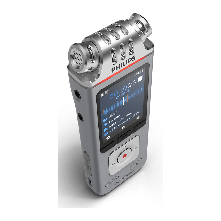 Diktafon PHILIPS DVT4115 VoiceTracer (3 mikrofona, 8GB, Wi-Fi, App kontrola)-2