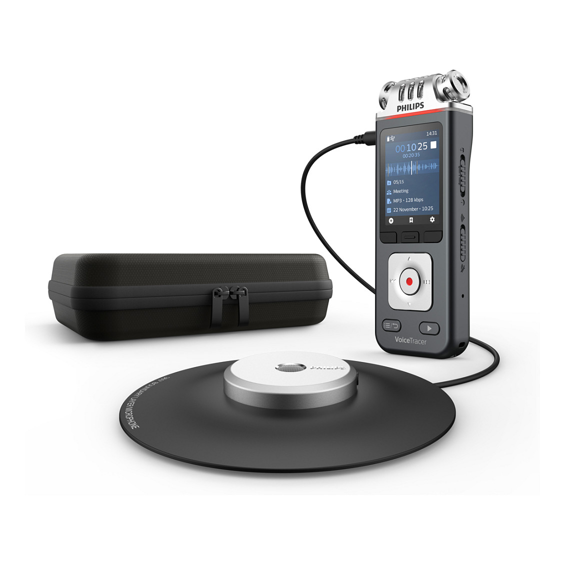 Digitalni diktafon PHILIPS VoiceTracer DVT8115 (360° mikrofon, 32GB, 36h baterije, Wi-Fi)-5