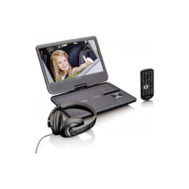 Prijenosni DVD player LENCO DVP-1010BK (10.1", USB, 3h baterija, auto punjač)-0