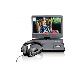 Prijenosni DVD player LENCO DVP-1010BK (10.1", USB, 3h baterija, auto punjač)-1