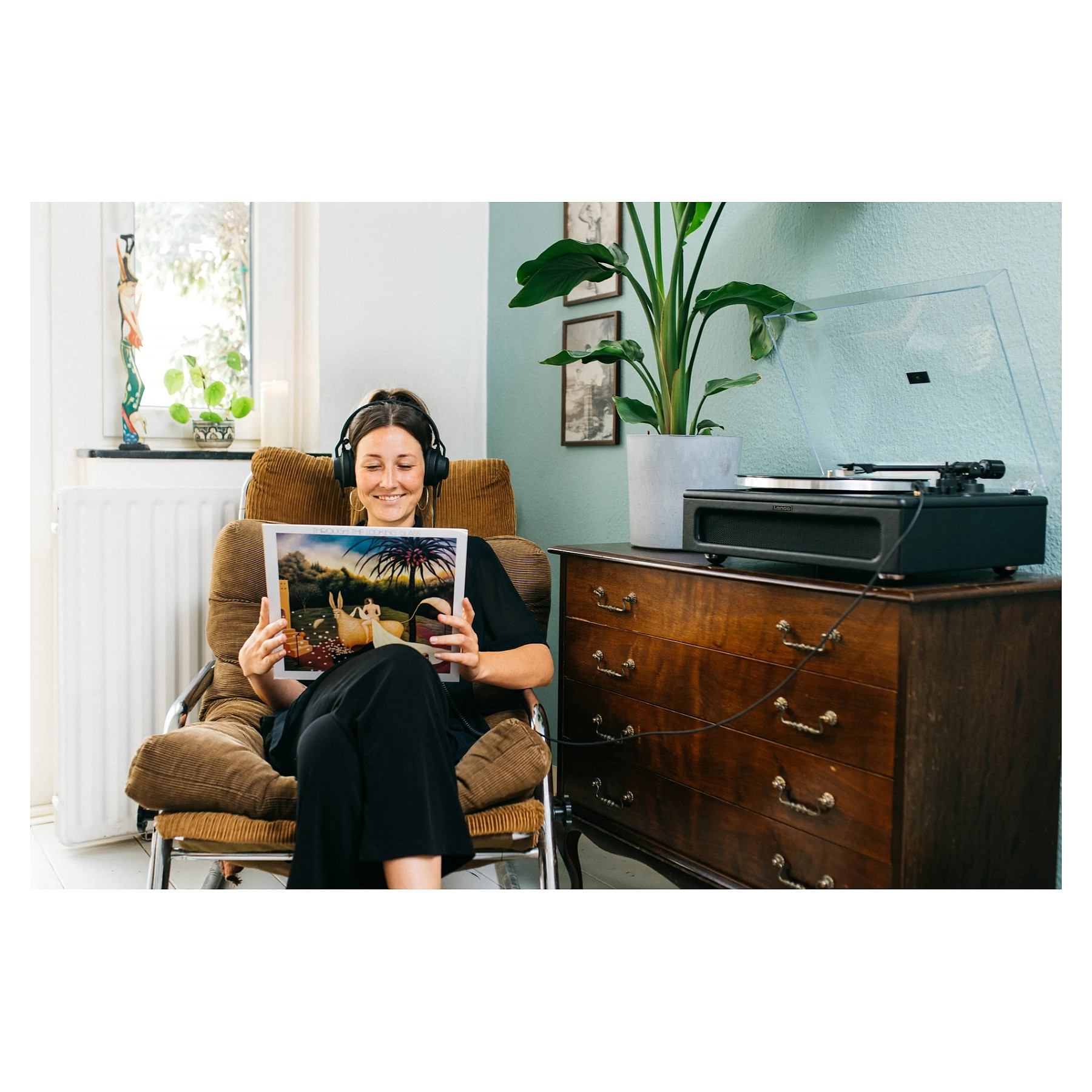 Gramofon LENCO LS-430BK (Ugrađeni zvučnici, Bluetooth, Crni)-9