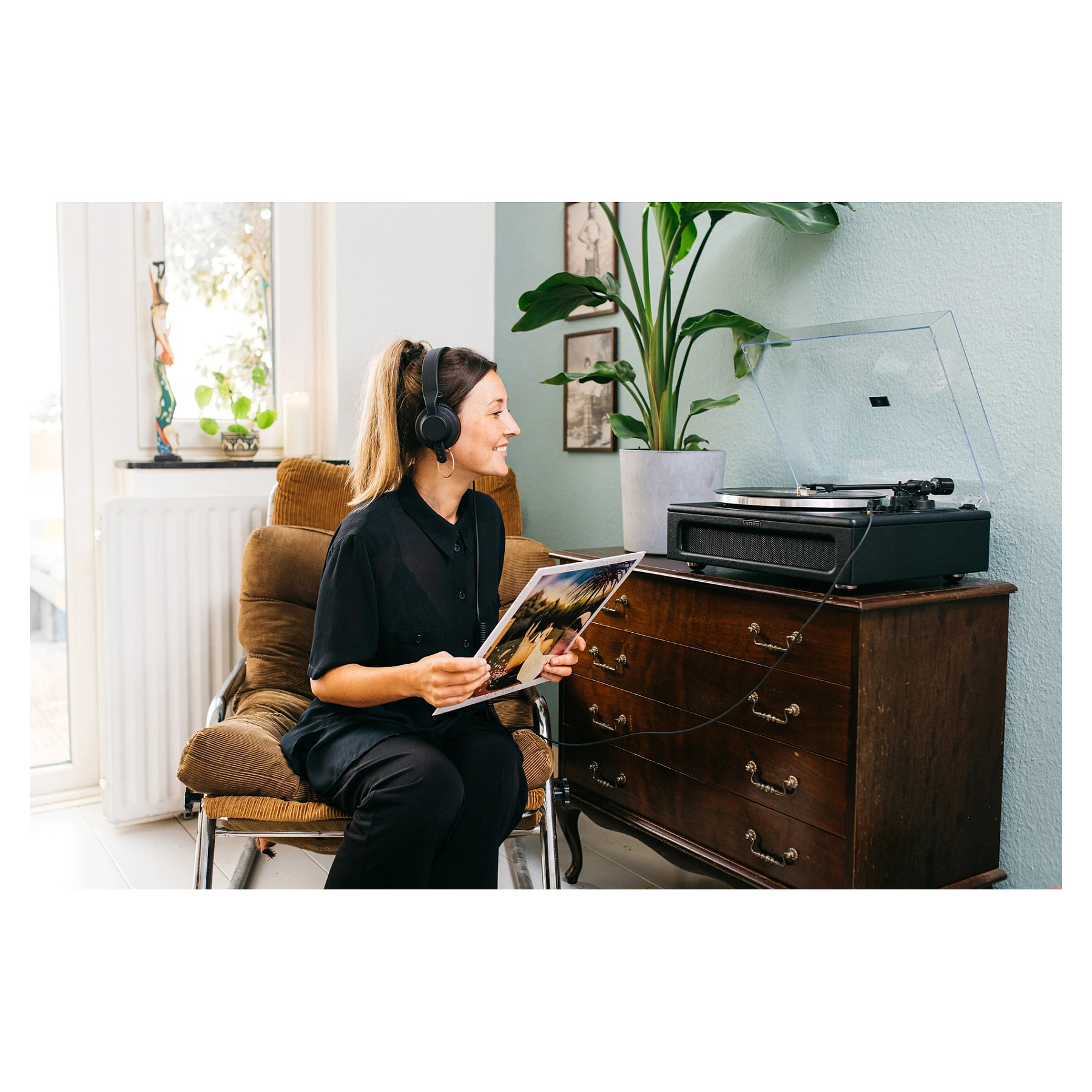 Gramofon LENCO LS-430BK (Ugrađeni zvučnici, Bluetooth, Crni)-10
