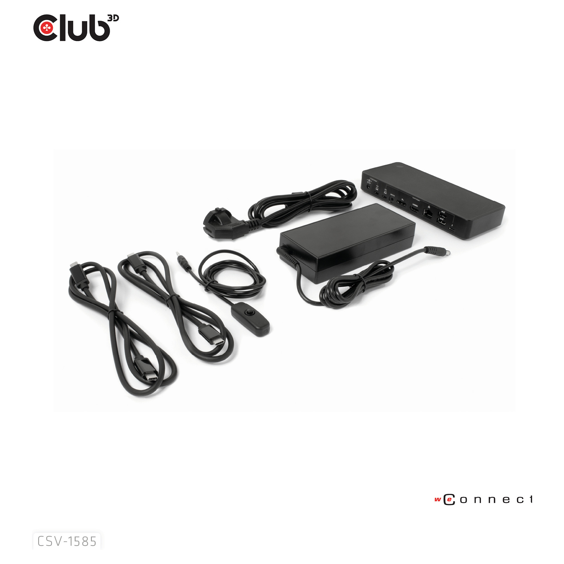 KVM Switch CLUB 3D CSV-1585 (2x USB-C, 4K60Hz, HDMI/DP, LAN, PD 100W)-7