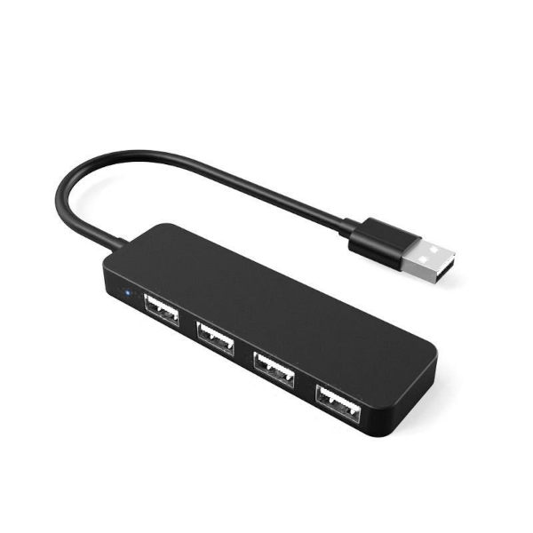 USB Hub ASONIC N-UH230 (4-port, USB 2.0, crni)