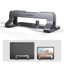 Vertikalni stalak za laptop AXAGON STND-VG (10"-17.3", podesiva širina, aluminij), sivi