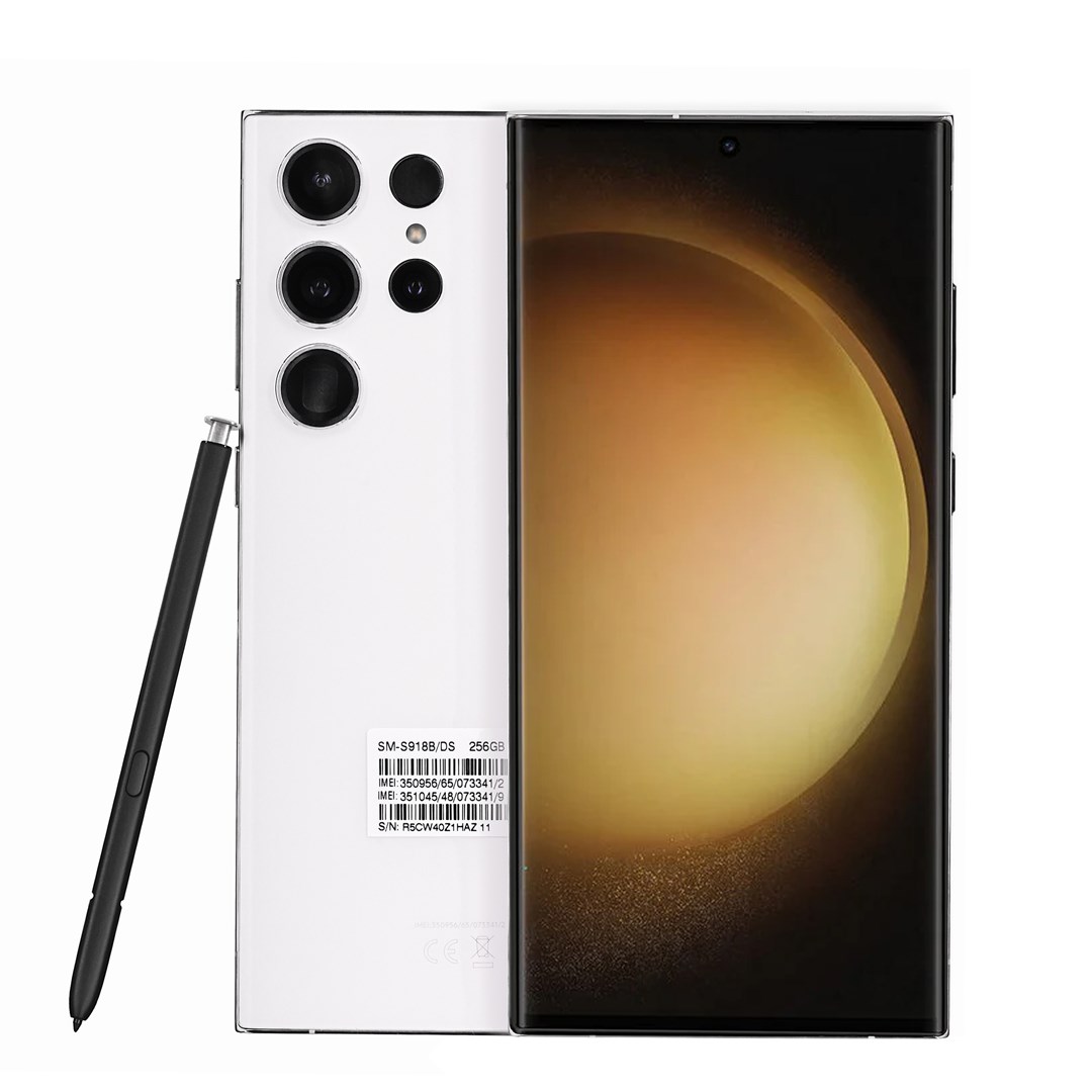 Pametni telefon SAMSUNG Galaxy S23 Ultra 8/256GB White (Obnovljeni) (6.8" Dynamic AMOLED 2X, 200MP kamera, S Pen)