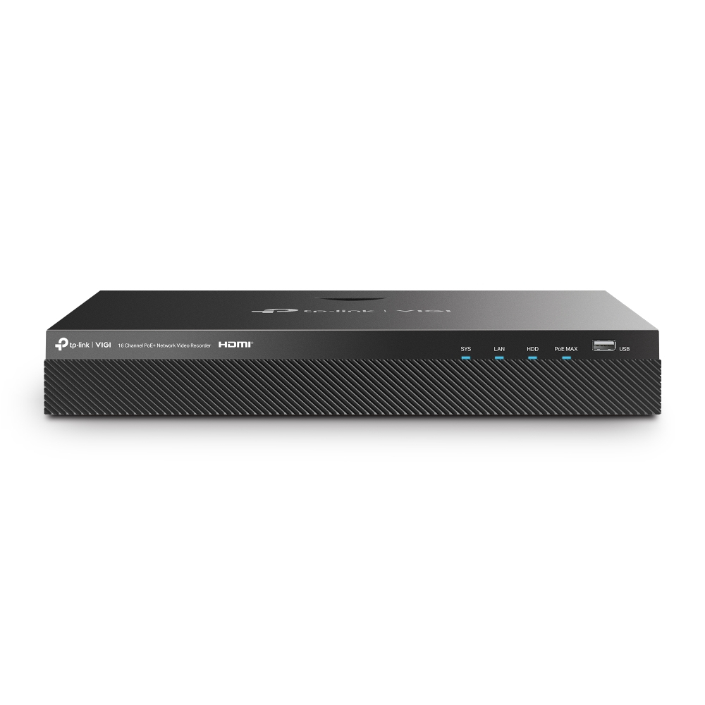 Mrežni snimač TP-LINK VIGI NVR2016H-16P (16 kanala, 16x PoE+, 2x SATA, 4K HDMI)