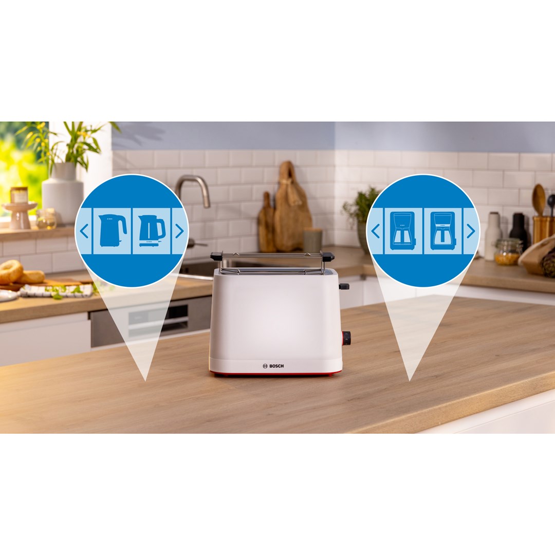 Toster BOSCH TAT3M121 (950W, bijeli)-1