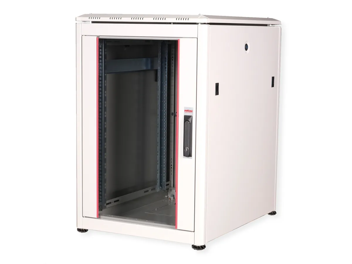 ROLINE PRO 19" mrežni ormar 16U (600x800mm, staklena vrata, 600kg nosivost) sivi-6