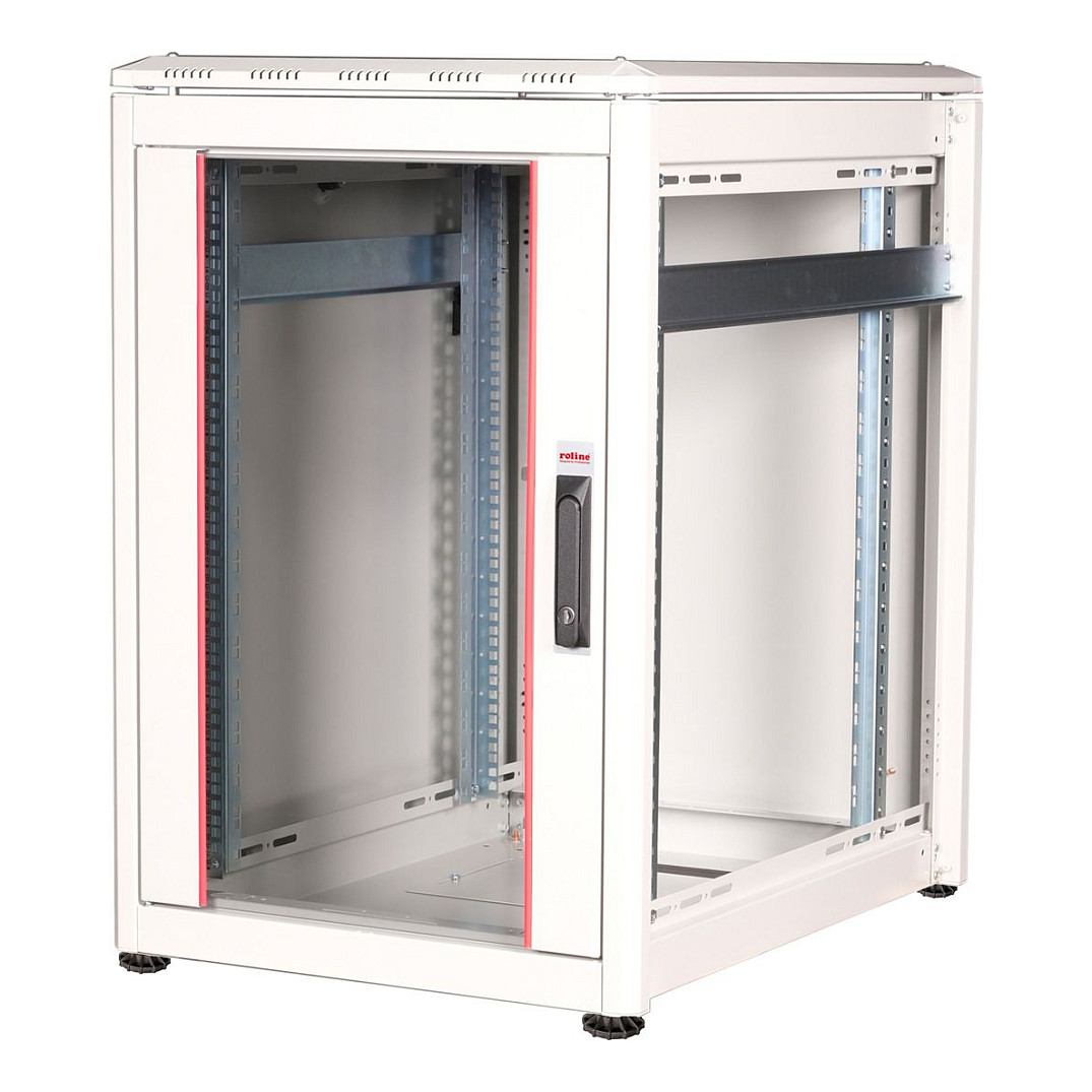 ROLINE PRO 19" mrežni ormar 16U (600x800mm, staklena vrata, 600kg nosivost) sivi-3