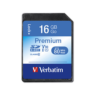 Memorijska kartica VERBATIM Premium microSDHC (16GB, Class 10, UHS-I, 80MB/s)-0