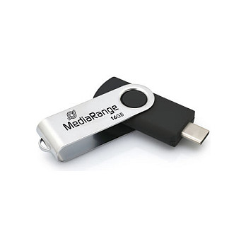 USB Stick MediaRange 16GB (USB 3.2 Gen 1, USB-A + USB-C, 70/20 MB/s)