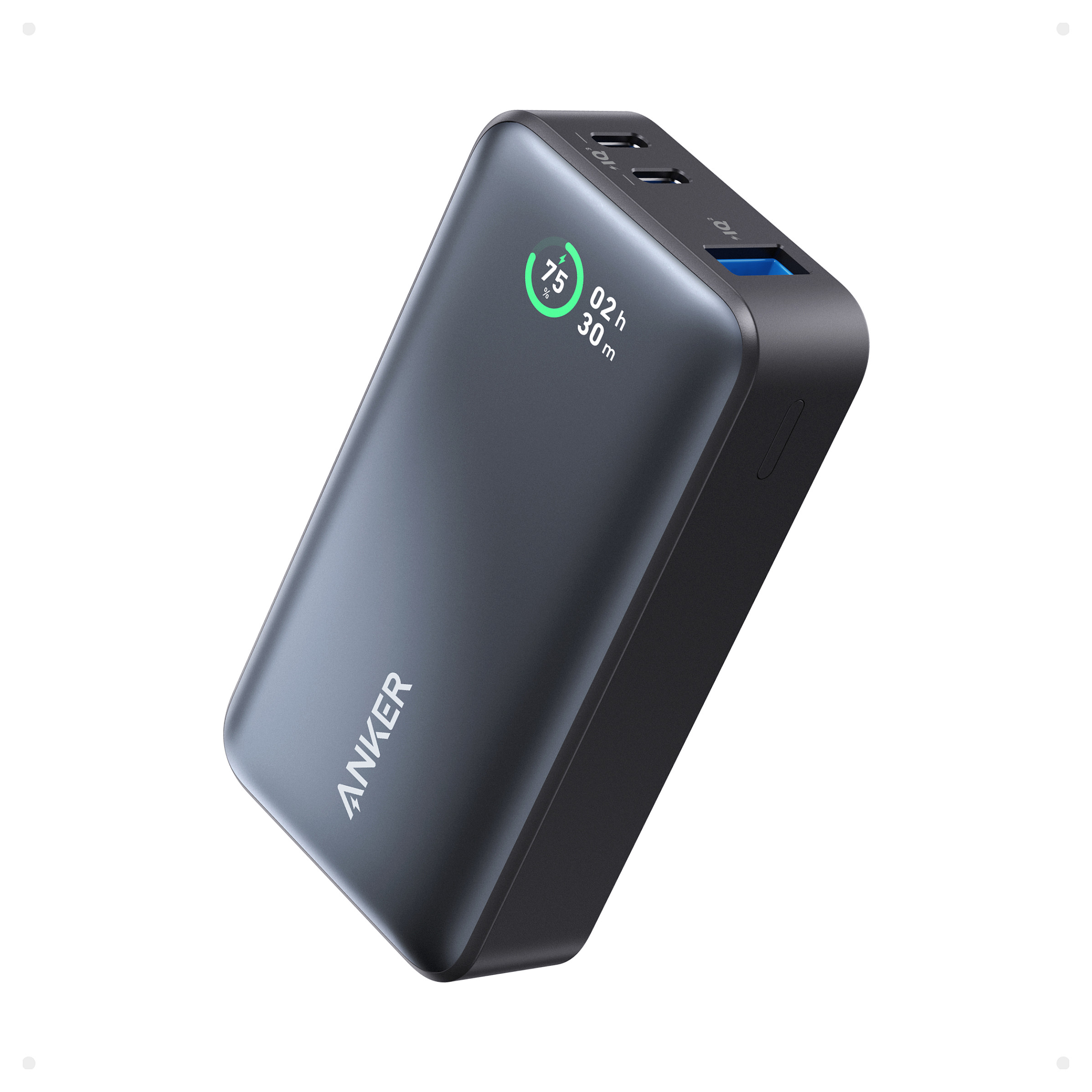 Prijenosna baterija ANKER 533 PowerCore 10K (10.000mAh, 30W PD, 2xUSB-C, 1xUSB-A), crna-0