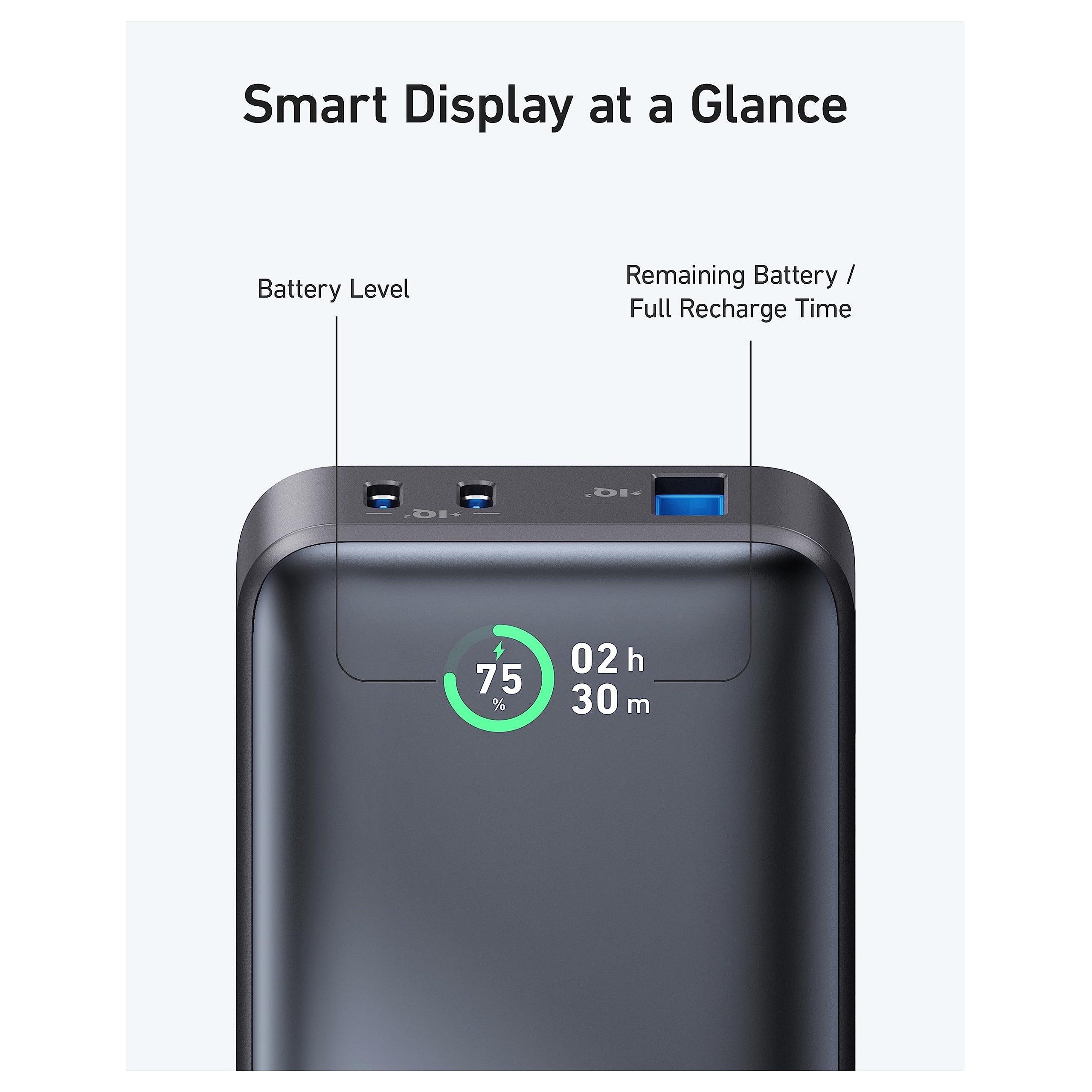 Prijenosna baterija ANKER 533 PowerCore 10K (10.000mAh, 30W PD, 2xUSB-C, 1xUSB-A), crna-3