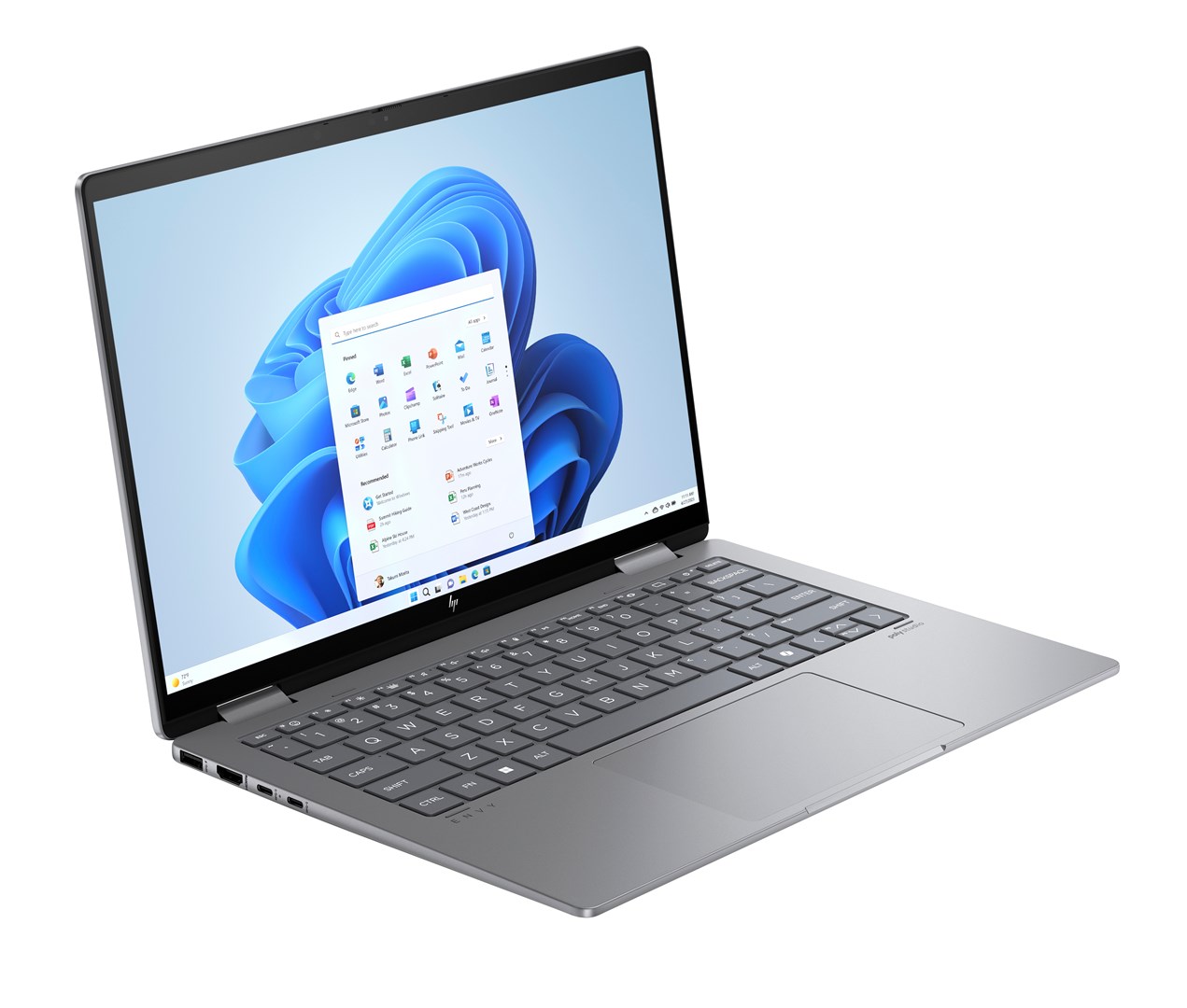 Laptop HP Envy x360 14-fa0016nw (14", WUXGA Touch 300 nits, AMD Ryzen 7 8840HS, 16GB, 512GB SSD, Radeon 780M, Windows 11) Meteor Silver – internacionalna non HR tipkovnica-2