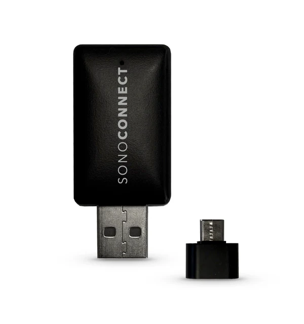 USB adapter SONOCONNECT SC-MiWAA za bežični Apple CarPlay i Android Auto (pretvara žični u bežični, USB-A/USB-C, Bluetooth, Wi-Fi)-0