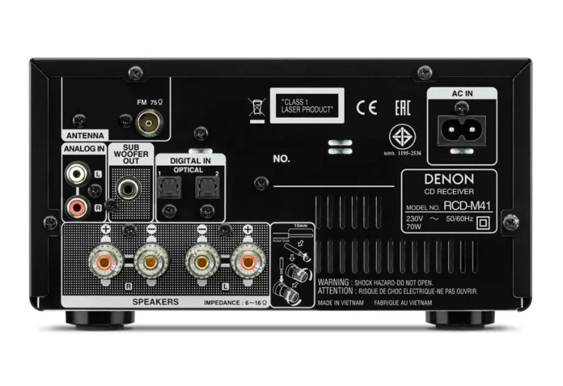 Glazbena mini linija DENON RCD-M41 black-2