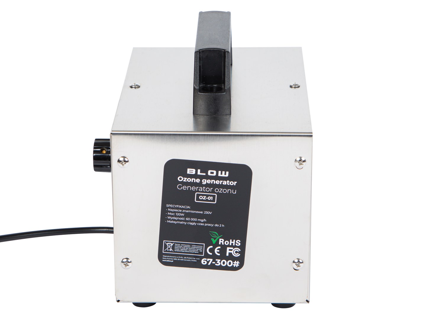 Generator ozona BLOW OZ-01 (60.000 mg/h, 120W, timer)-1