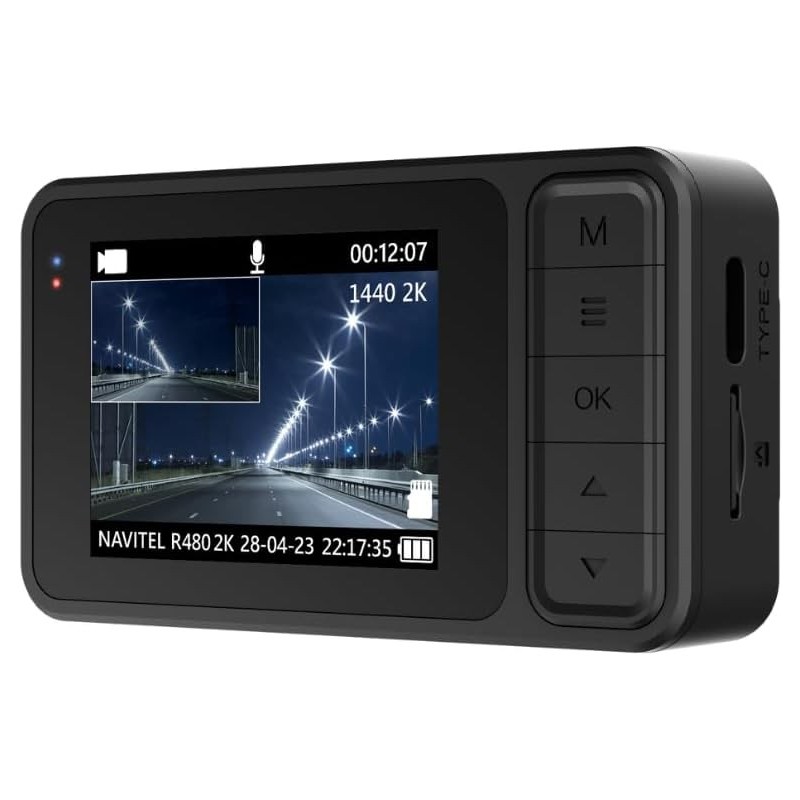 Auto kamera NAVITEL R480 2K (2" IPS, 2560x1440, SONY senzor, 160°, G-senzor)-4