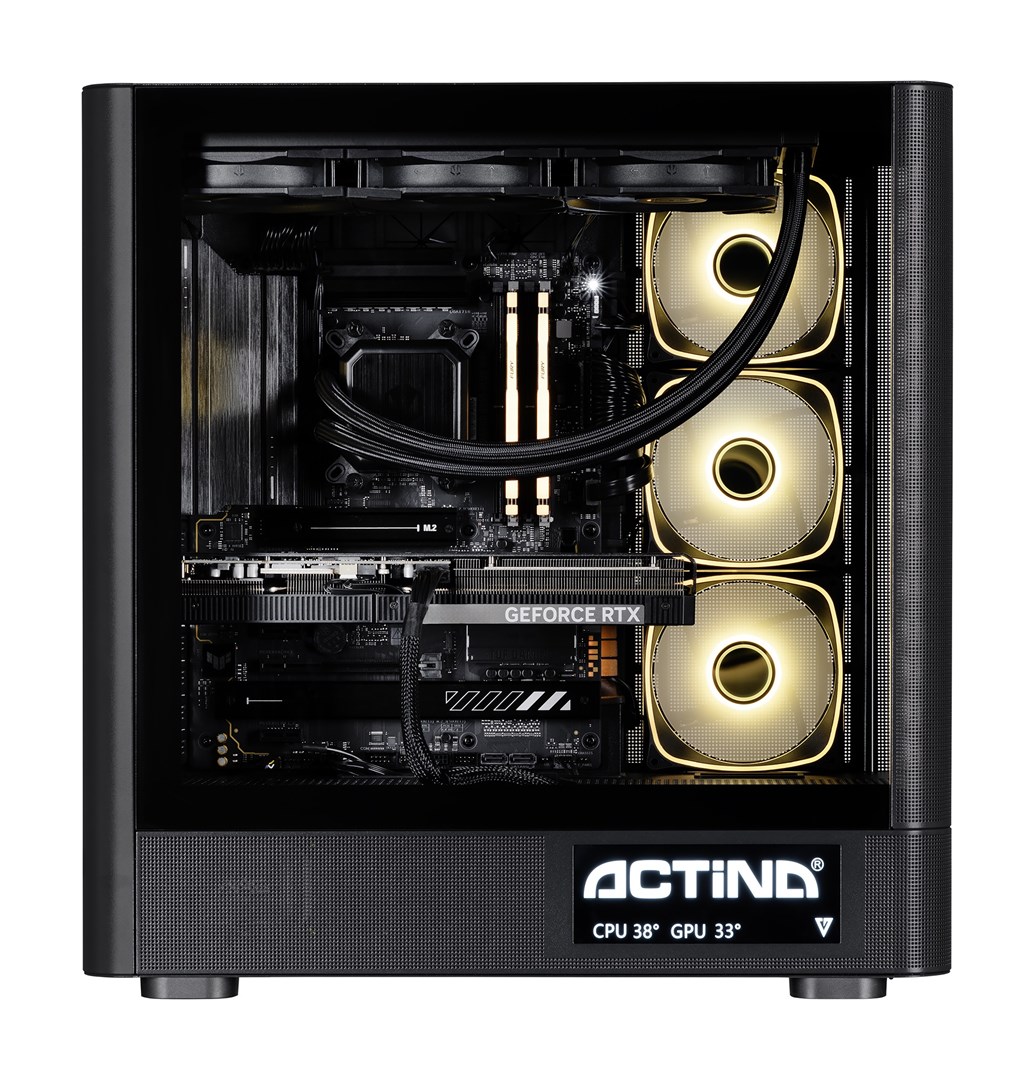 Gaming računalo ACTINA GameOn iCUE (Ryzen 5 5600X, 16GB DDR4, 1TB NVMe, RTX 3060 12GB, Win 11)-1