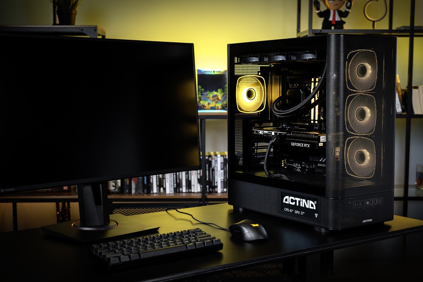 Gaming računalo ACTINA GameOn iCUE (Ryzen 5 5600X, 16GB DDR4, 1TB NVMe, RTX 3060 12GB, Win 11)-9