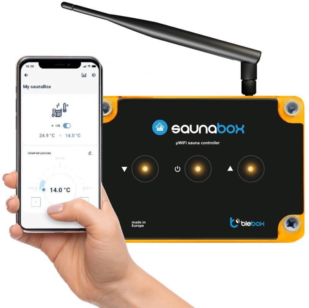 Pametni kontroler za saunu BLEBOX saunaBox pro (WiFi)