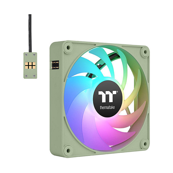 Ventilator za kućište THERMALTAKE CT120 EX ARGB Sync (120mm, Matcha Green, 3 komada)-0