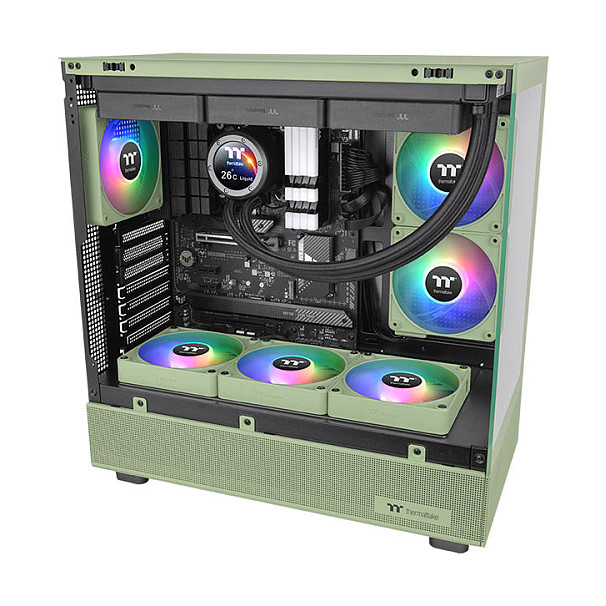 Ventilator za kućište THERMALTAKE CT120 EX ARGB Sync (120mm, Matcha Green, 3 komada)-5
