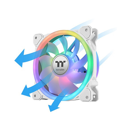 Ventilator za kućište THERMALTAKE SWAFAN 14 RGB (140mm, White, 3-pack)-2