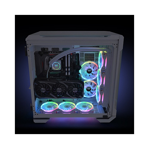 Ventilator za kućište THERMALTAKE SWAFAN 14 RGB (140mm, White, 3-pack)-5