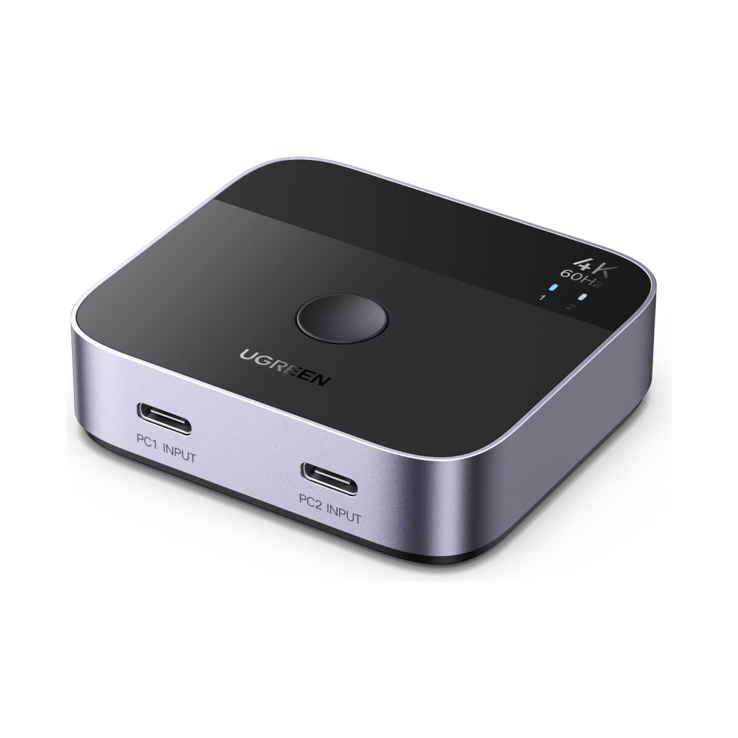 KVM preklopnik UGREEN CM502 (2x USB-C na 1x HDMI, 4K@60Hz, 3x USB-A)