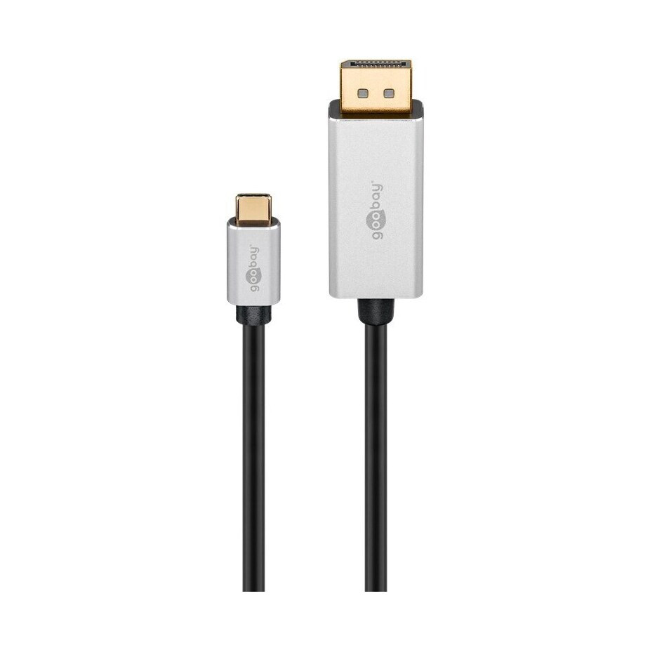 Kabel GOOBAY 60176 (USB-C na DisplayPort, 8K@60Hz, 2m, Crno-srebrni)