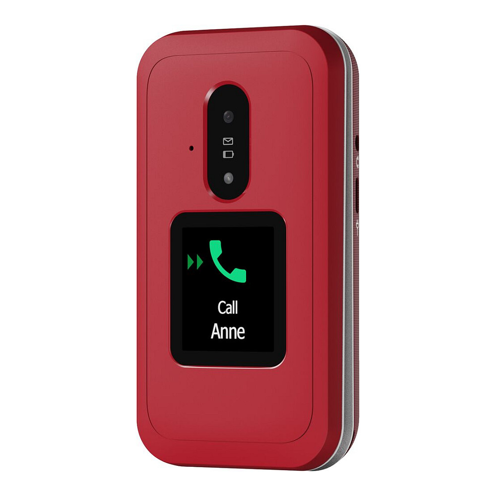 Preklopni mobitel DORO Primo 418 (crveni, SOS tipka, stalak za punjenje)-6